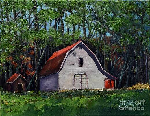 Painting - Pinson Barn At Harrison Park by Jan Dappen