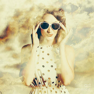 Wall Art featuring the photograph Pinup Fashion Dreams by Jorgo Photography