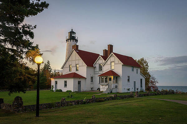 Great Lake Wall Art featuring the photograph Point Iroquois Lighthouse by Steve L'Italien