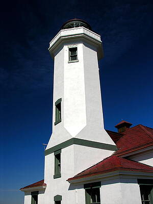 Washington Photograph - Point Wilson Lighthouse by C Thomas Cooney