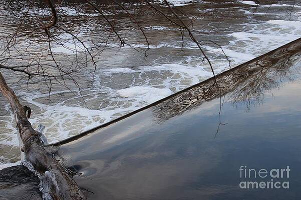 Wall Art featuring the photograph Pompton Spillway From Above by Christopher Lotito