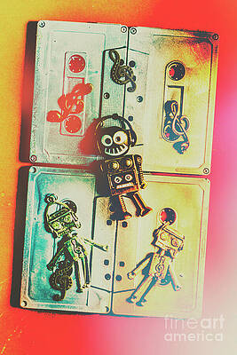 Music Wall Art featuring the photograph Pop Art Music Robot by Jorgo Photography