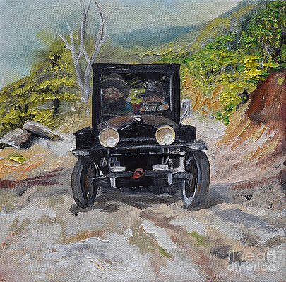 Painting - Popcorn Sutton - Looking For Likker by Jan Dappen