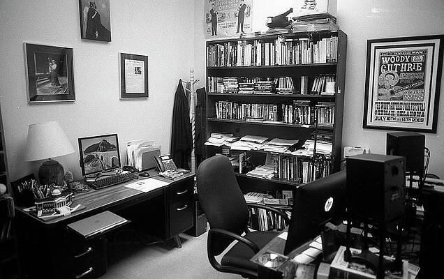 Wall Art featuring the photograph Portrait Of A Film/TV Professor's Office by Jeremy Butler