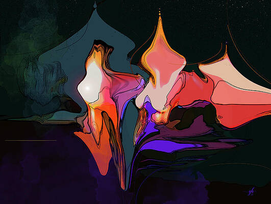 Mysterious Digital Art - Ports Of Call by Gina Harrison