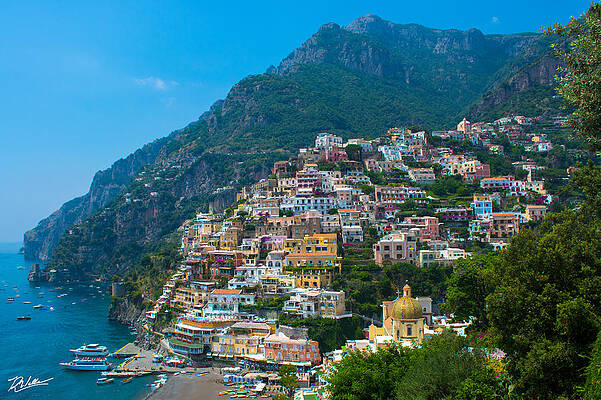 Positano, Italy by Russell Wells