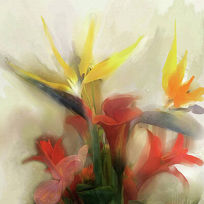 Still Life Wall Art featuring the digital art Prelude To Autumn by Gina Harrison