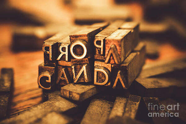 Wall Art featuring the photograph Press Of Propaganda by Jorgo Photography