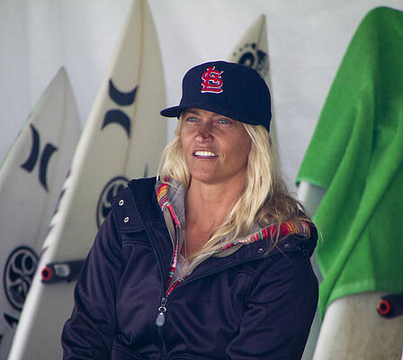 Surfer Wall Art featuring the photograph Pro Surfer Lisa Andersen by Waterdancer