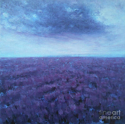 Flower Wall Art featuring the painting PURPLE It Is by Jane See