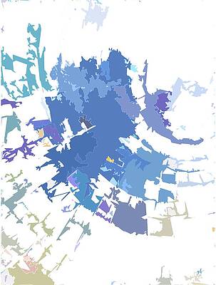Organic Wall Art featuring the digital art Quadrant by Gina Harrison