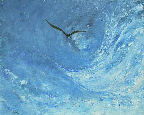 Wave Painting - Quest by Jane See