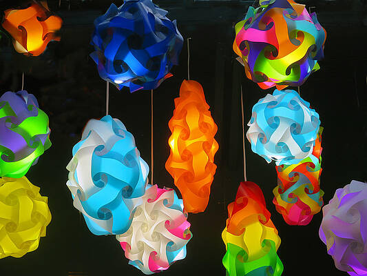 Color Wall Art featuring the photograph The Lantern Constellation by Rick Locke - Out of the Corner of My Eye