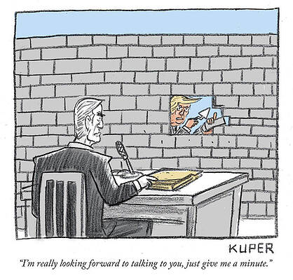 Russia Drawing - Really Looking Forward To Talking by Peter Kuper