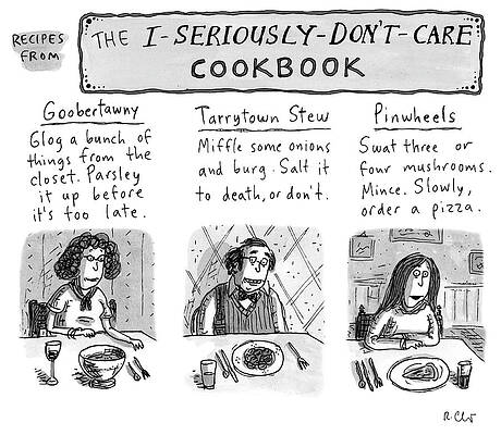I-Seriously-Don't-Care Cookbook Cover Wall Art