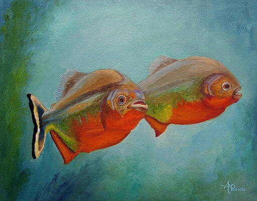 Colorful Fish Duo Painting
