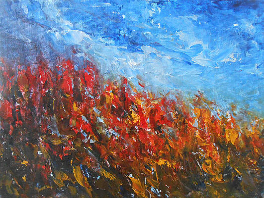 Sky Painting - Red Sensation by Jane See