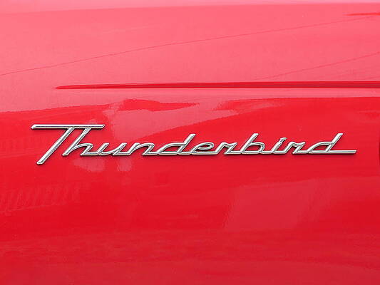 Historical Wall Art featuring the photograph Red Thunderbird by Richard Reeve