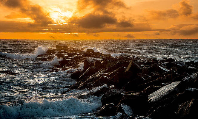 Sky Photograph - Redondo Beach Sunset by Ed Clark