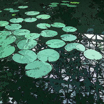 Reflection Wall Art featuring the digital art Reflections by Gina Harrison