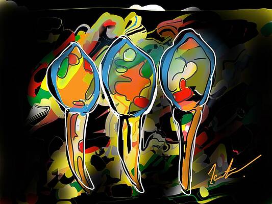 Colorful Wall Art featuring the digital art Rhapsody by Ianto Thomas