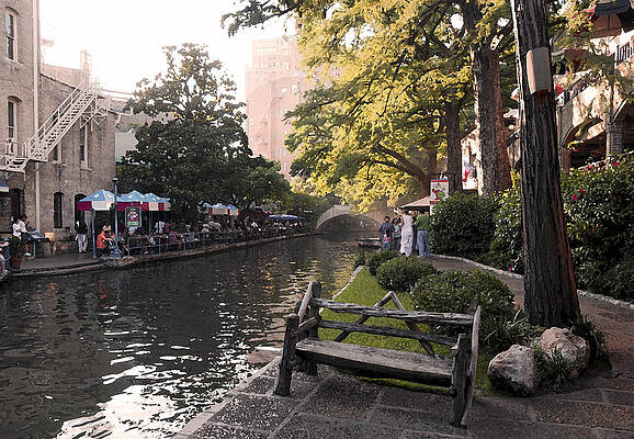 San Antonio Photograph - Riverwalk Impressionism II by Steven Sparks