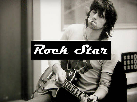 Keith Richards Wall Art featuring the photograph Rock Star by La Dolce Vita