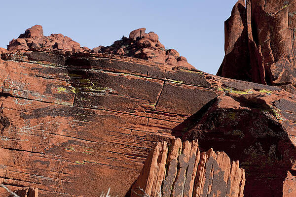 Nature Wall Art featuring the photograph Rock Texture And Lichen by Kelley King