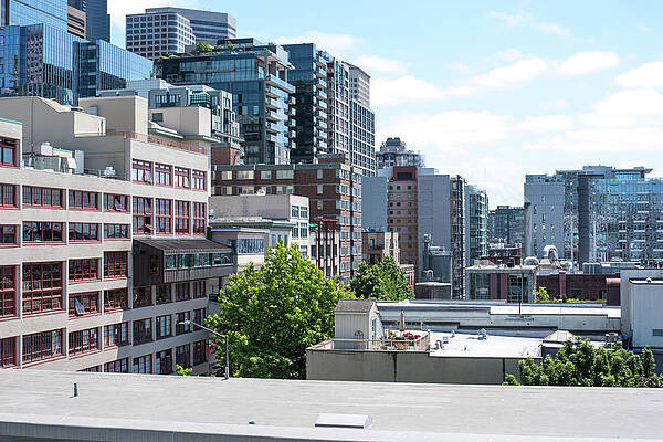 Sky Wall Art featuring the photograph Rooftop Barbecue by Tom Cochran