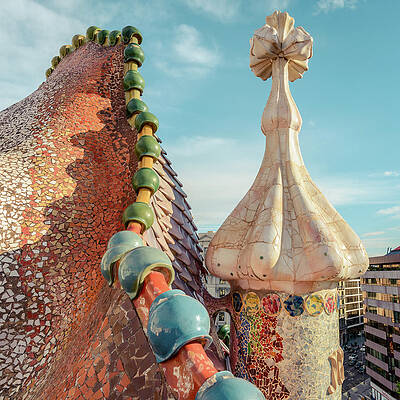 Colorful Architecture of Barcelona Wall Art