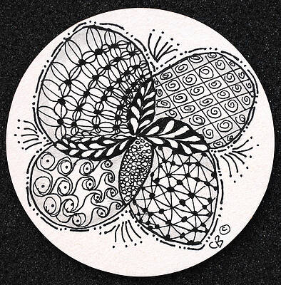 Carer Wall Art featuring the drawing Round And Round by Carole Brecht