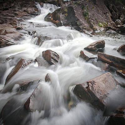 Water Wall Art featuring the photograph Running Water by Mark Callanan