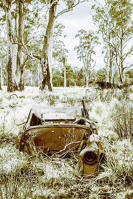Rustic Photograph - Rustic Australian Car Landscape by Jorgo Photography