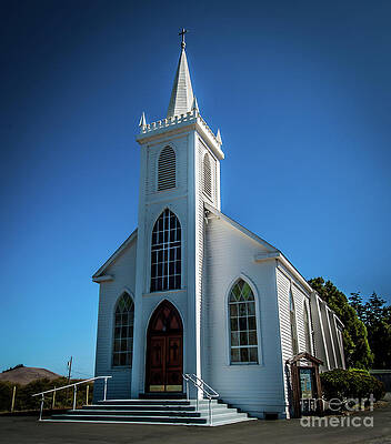 Wall Art featuring the photograph Saint Teresa Of Avila Church - Bodega, Sonoma County by Blake Webster