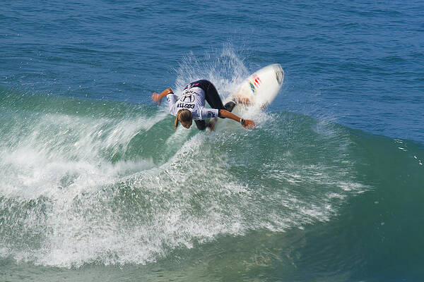 Surfer Wall Art featuring the photograph Sally Fitzgibbons Surfer Girl by Waterdancer