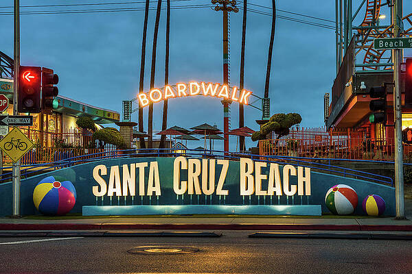 Santa Cruz Boardwalk and amusement park by Miroslav Liska