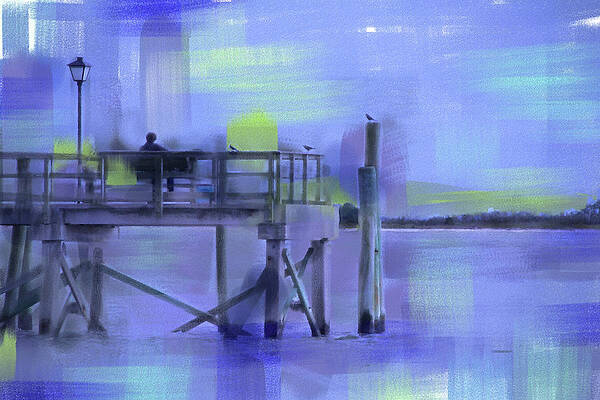 Wall Art featuring the digital art Saturday Idyll by Gina Harrison