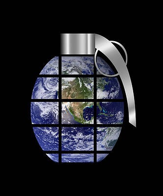 Digital Art - Scared New World by Richard Reeve