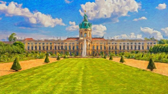 Digital Art - Schloss Charlottenburg In Berlin by Miroslav Liska