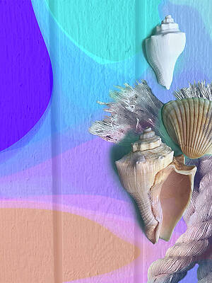 Still Life Wall Art featuring the digital art Seaside by Gina Harrison