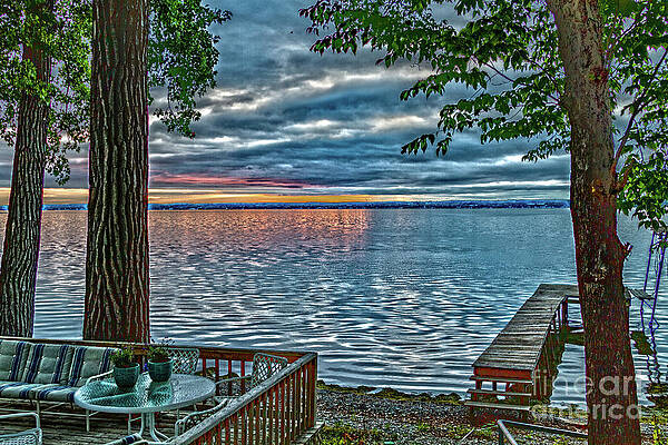 Sunrise Photograph - Seneca Morning Storm by William Norton