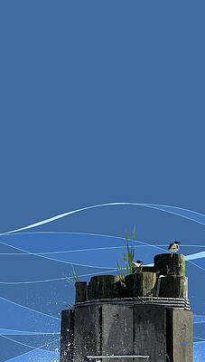 Wall Art featuring the digital art Sentries by Gina Harrison