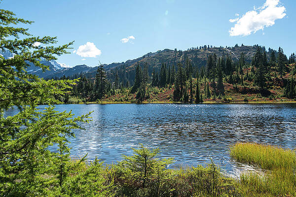 September Photograph - September Wrinkles On Picture Lake by Tom Cochran