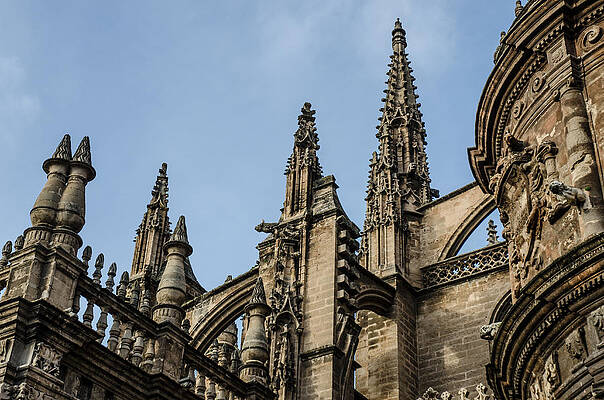 Architecture Photograph - Seville - Details From The Cathedral by AM FineArtPrints