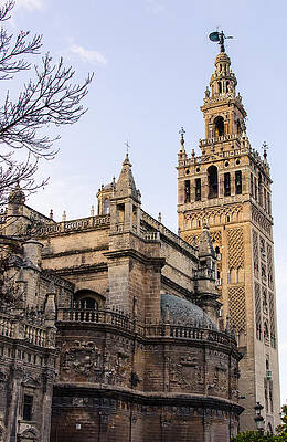 Architecture Photograph - Seville - The Gothic Cathedral And The Giralda by AM FineArtPrints