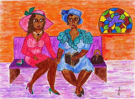 Woman Wall Art featuring the painting Sista Faith by Stacey Torres