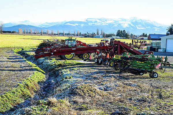 Farm Photograph - Skagit Farm Equipment by Tom Cochran