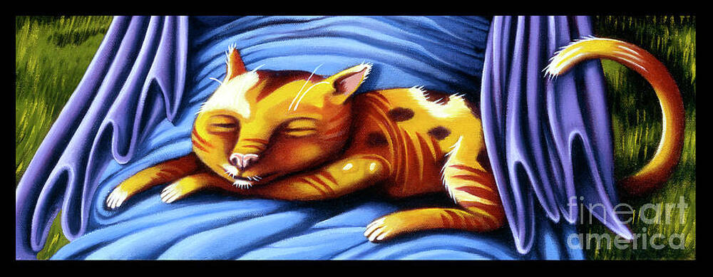 Painting - Sleeping Kitty by Valerie White