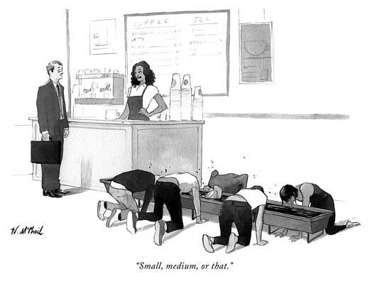 Coffee Shop Dilemma Wall Art