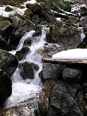 Washington Photograph - Snowy Creek by C Thomas Cooney